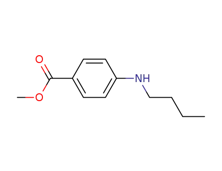 Molecular Structure of 71839-12-8 (4-(Butylamino)-benzoic acid, methyl ester)