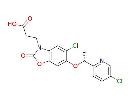 3-{5-chloro-6-[(1R)-1-(5-chloropyridin-2-yl)ethoxy]-2-oxo-2,3-dihydro-1,3-benzoxazol-3-yl}propanoic acid