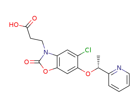 (R)-3-(5-chloro-2-oxo-6-(1-(pyridin-2-yl)ethoxy)benzo[d]oxazol-3(2H)-yl)propanoic acid