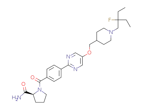 (S)-1-(4-(5-((1-(2-ethyl-2-fluorobutyl)piperidin-4-yl)methoxy)pyrimidin-2-yl)benzoyl)pyrrolidine-2-carboxamide