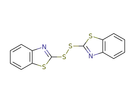 Molecular Structure of 120-78-5 (2,2'-Dithiobis(benzothiazole))
