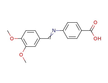 13160-78-6,4-{[(E)-(3,4-dimethoxyphenyl)methylidene]amino}benzoic acid,Benzoicacid, p-(veratrylideneamino)- (7CI,8CI)