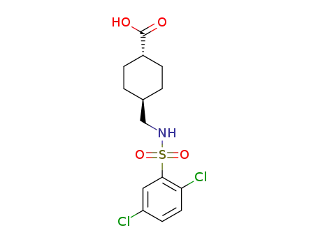 4-({[(2,5-dichlorophenyl)sulfonyl]amino}methyl)cyclohexanecarboxylic acid