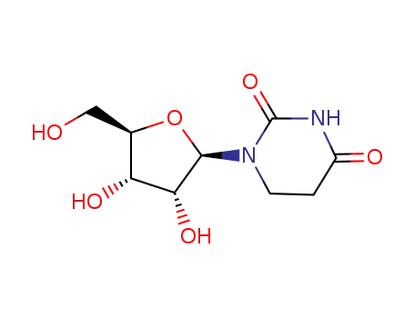 Molecular Structure of 5627-05-4 (1-[(2R,3R,4S,5R)-3,4-dihydroxy-5-(hydroxymethyl)oxolan-2-yl]-4-hydroxy-1,3-diazinan-2-one)