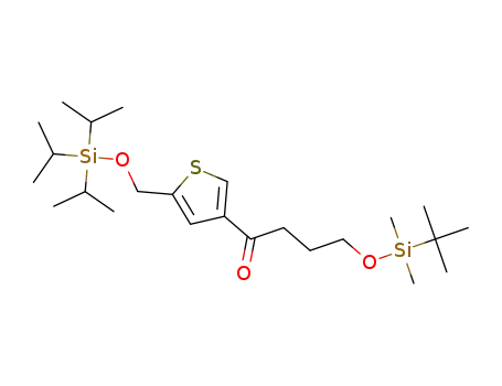 4-{[tert-butyl(dimethyl)silyl]oxy}-1-(5-{[(triisopropylsilyl)oxy]methyl}-3-thienyl)butan-1-one