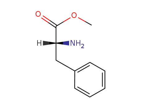 Molecular Structure of 21685-51-8 ((R)-2-Amino-3-phenylpropionic acid methylester)