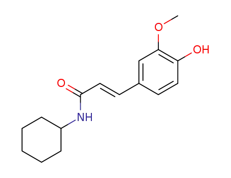 (E)-N-cyclohexyl-3-(4-hydroxy-3-methoxyphenyl)acrylamide