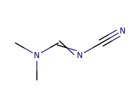 Molecular Structure of 39687-97-3 (N-Cyano-N,N-Dimethylformamidine)