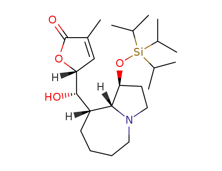 (6S,7R,8S)-6-{[(1S)-hydroxy-(2R)-4-methyl-5-oxo-2,5-dihydrofuran-2-yl]methyl}-8-triisopropylsilyloxy-1-azabicyclo[5.3.0]decane