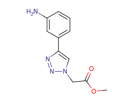 methyl 2-(4-(3-aminophenyl)-1H-1,2,3-triazol-1-yl)acetate