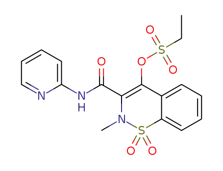 (2-methyl-1,1-dioxido-3-(pyridin-2-ylcarbamoyl)-2H-benzo[e][1,2]thiazin-4-yl ethanesulfonate)