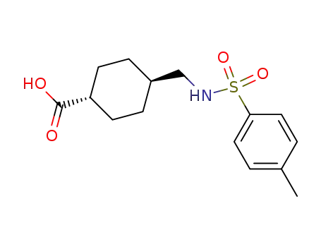Molecular Structure of 38697-79-9 (Cyclohexanecarboxylic acid,
4-[[[(4-methylphenyl)sulfonyl]amino]methyl]-, trans-)