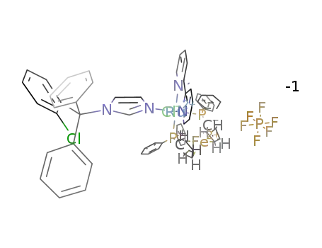 [RuCl(1-[(2-chlorophenyl)diphenylmethyl]-1H-imidazole)(1,1′-bis(diphenylphosphino)ferrocene)(2,2′-bypiridine)]*hexafluorophosphate