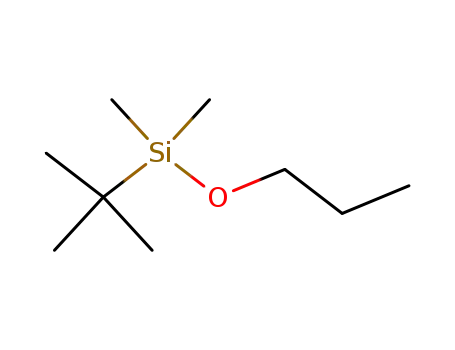 Molecular Structure of 17348-67-3 (Silane, (1,1-dimethylethyl)dimethylpropoxy-)