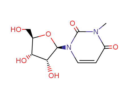 Molecular Structure of 2140-69-4 (3-METHYL URIDINE)