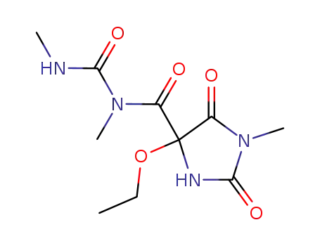 N-(4-ethoxy-1-methyl-2,5-dioxo-imidazolidine-4-carbonyl)-N,N'-dimethyl-urea