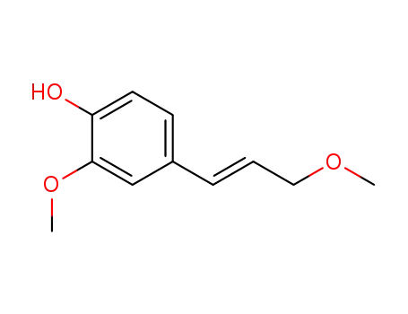 Molecular Structure of 63644-71-3 (γ-Methoxyisoeugenol)