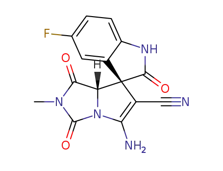 (trans-3,7a')-5'-amino-5-fluoro-2'-methyl-1',2,3'-trioxo-1',2',3',7a'-tetrahydrospiro[indo-line-3,7'-pyrrolo[1,2-c]imidazole]-6'-carbonitrile