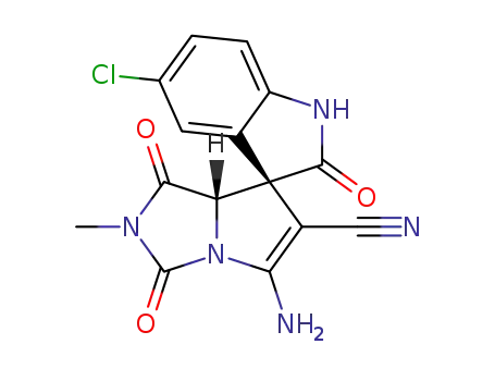 (trans-3,7a')-5'-amino-5-chloro-2'-methyl-1',2,3'-trioxo-1',2',3',7a'-tetrahydrospiro[indoline-3,7'-pyrrolo[1,2-c]imidazole]-6'-carbonitrile