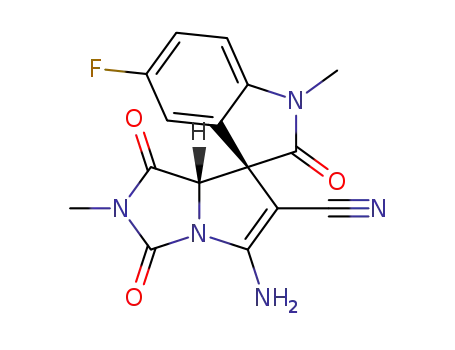 (trans-3,7a')-5'-amino-5-fluoro-1,2'-dimethyl-1',2,3'-trioxo-1',2',3',7a'-tetrahydrospiro[indoline-3,7'-pyrrolo[1,2-c]imidazole]-6'-carbonitrile