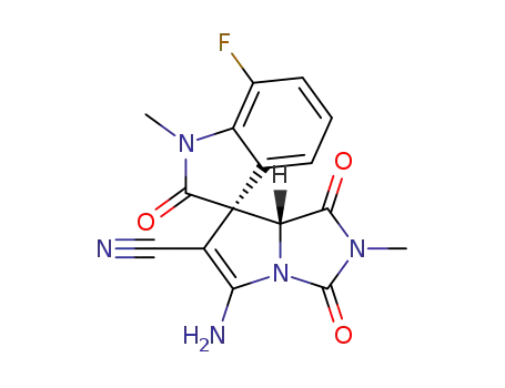 (cis-3,7a')-5'-amino-7-fluoro-1,2'-dimethyl-1',2,3'-trioxo-1',2',3',7a'-tetrahydrospiro[indoline-3,7'-pyrrolo[1,2-c]imidazole]-6'-carbonitrile