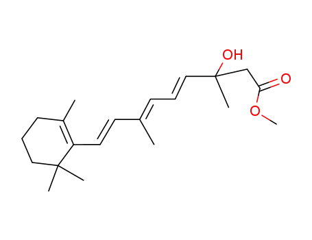 (+/-)-7-hydroxy-3.7-dimethyl-1t-(2.2.6-trimethyl-cyclohexen-(6)-yl)-nonatrien-(1.3t.5t)-oic acid-(9)-methyl ester