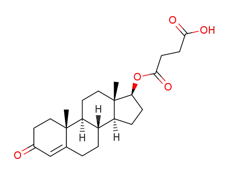 Molecular Structure of 521-15-3 (TESTOSTERONE HEMISUCCINATE)