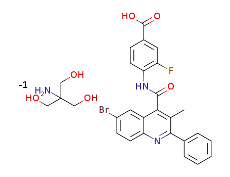 4-{[(6-bromo-3-methyl-2-phenylquinolin-4-yl)carbonyl]amino}-3-fluorobenzoic acid 2-amino-2-(hydroxymethyl)propane-1,3-diol