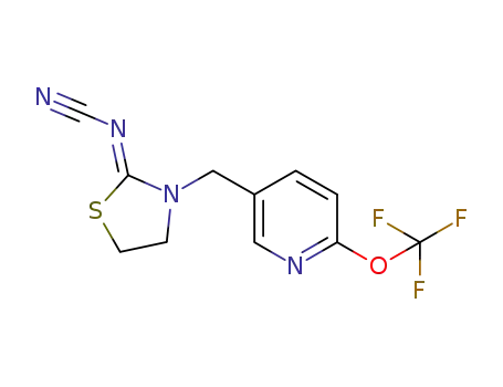N-(3-((6-(trifluoromethoxy)pyridin-3-yl)methyl)thiazolidin-2-ylidene)cyanamide