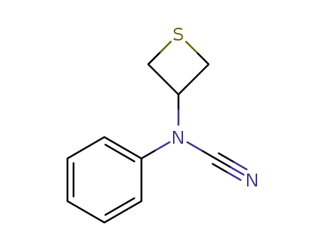 N-phenyl-N-(thietan-3-yl)cyanamide