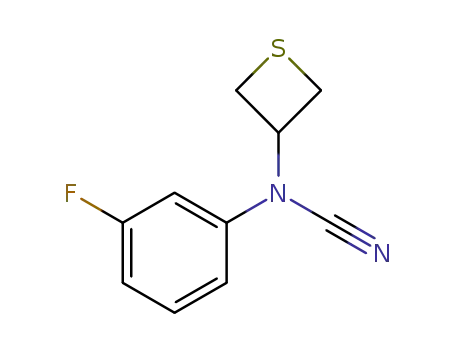 N-(3-fluorophenyl)-N-(thietan-3-yl)cyanamide