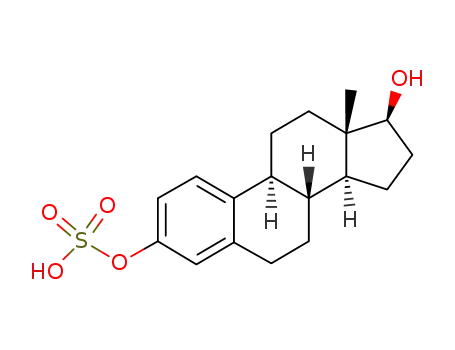 Molecular Structure of 481-96-9 (estradiol-3-sulfate)
