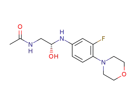 N-{(2R)-2-[(3-fluoro-4-(morpholin-4-yl)phenyl)amino]-2-hydroxyethyl}acetamide