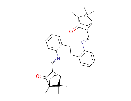 optically inactive 2.2'-bis-(3-oxo-4.7.7-trimethyl-norbornyl-(2)-methylenamino)-bibenzyl
