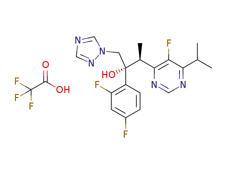 (2R,3S)-2-(2,4-difluorophenyl)-3-(5-fluoro-6-isopropylpyrimidin-4-yl)-1-(1H-1,2,4-triazol-1-yl)butan-2-ol trifluoroacetic acid
