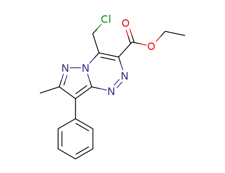 ethyl 4-(chloromethyl)-7-methyl-8-phenylpyrazolo[5,1-c][1,2,4]triazine-3-carboxylate