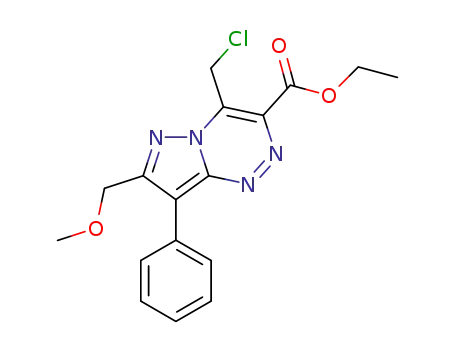 ethyl 4-(chloromethyl)-7-(methoxymethyl)-8-phenylpyrazolo[5,1-c][1,2,4]triazine-3-carboxylate