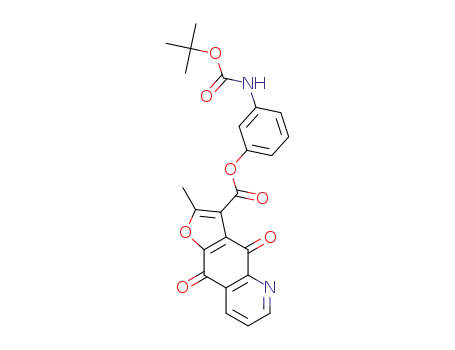 3-((tert-butoxycarbonyl)amino)phenyl 2-methyl-4,9-dioxo-4,9-dihydrofuro[2,3-g]quinoline-3-carboxylate