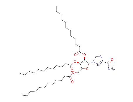 (2R,3R,4R,5R)-2-(3-carbamoyl-1H-1,2,4-triazol-1-yl)-5-(dodecanoyloxymethyl)tetrahydrofuran-3,4-diyl didodecanoate