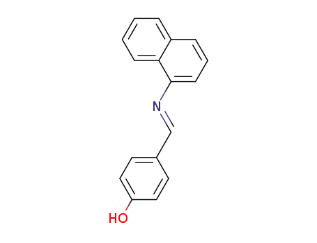 Molecular Structure of 93324-84-6 (Phenol, 4-[(1-naphthalenylimino)methyl]-)