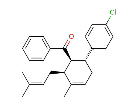 [3-methyl-2-(3-methylbut-2-en-1-yl)-6-(4-chlorophenyl)cyclohex-3-en-1-yl](phenyl)methanone
