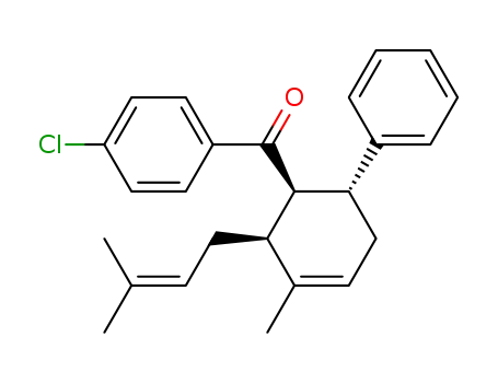 (4-chlorophenyl)[3-methyl-2-(3-methylbut-2-en-1-yl)-6-phenylcyclohex-3-en-1-yl]methanone