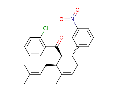 [3-methyl-2-(3-methylbut-2-en-1-yl)-6-(3-nitrophenyl)cyclohex-3-en-1-yl](phenyl)methanone