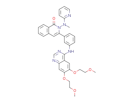 3-{3-([6,7-bis(2-methoxyethoxy)quinazolin-4-yl]amino)phenyl}-2-(methyl(pyridin-2-yl)amino)isoquinolin-1(2H)-one