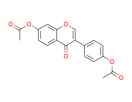 Molecular Structure of 3682-01-7 (Daidzein diacetate)