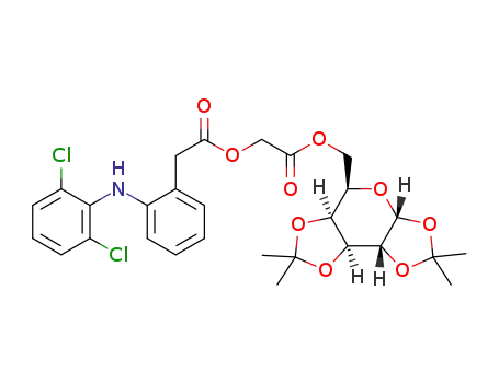 1,2,3,4-di-O-isopropylidene-D-α-galactopyranose-6-yl 2-(2-(2-((2,6-dichlorophenyl)amino)phenyl)acetoxy)acetic acid