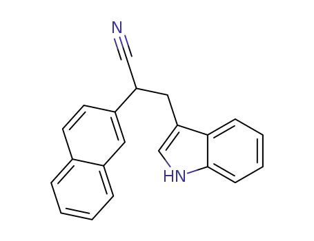 3-(1H-indol-3-yl)-2-(naphthalen-2-yl)propanenitrile
