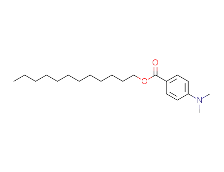 Molecular Structure of 77016-80-9 (Benzoic acid, 4-(dimethylamino)-, dodecyl ester)