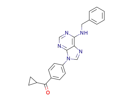 cyclopropyl-{4-(6-(benzylamino)-9H-purin-9-yl)phenyl}methanone