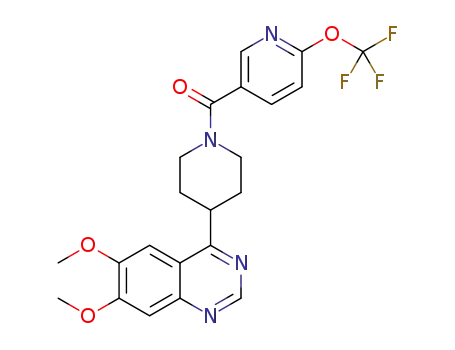 [4-(6,7-dimethoxyquinazolin-4-yl)piperidin-1-yl]-[6-(trifluoromethoxy)pyridin-3-yl]methanone
